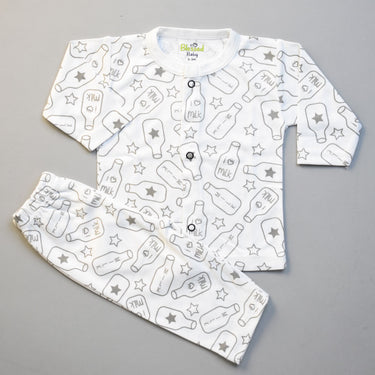 Night Suit For Baby – White Milk Design